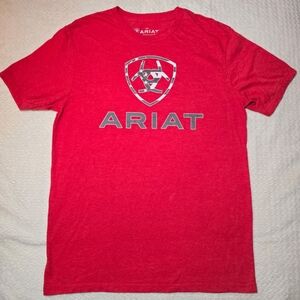 Ariat Men's Red Short-Sleeve Logo Tee